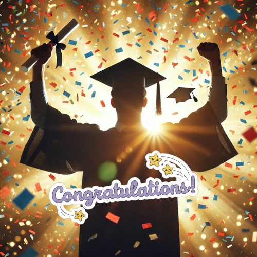 Congratulations on success in the exam